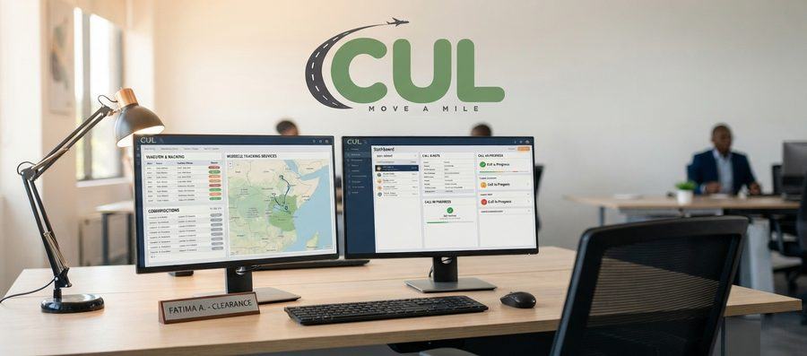 Carltin Uganda Logistics dispatch team monitoring shipment tracking and call progress dashboards
